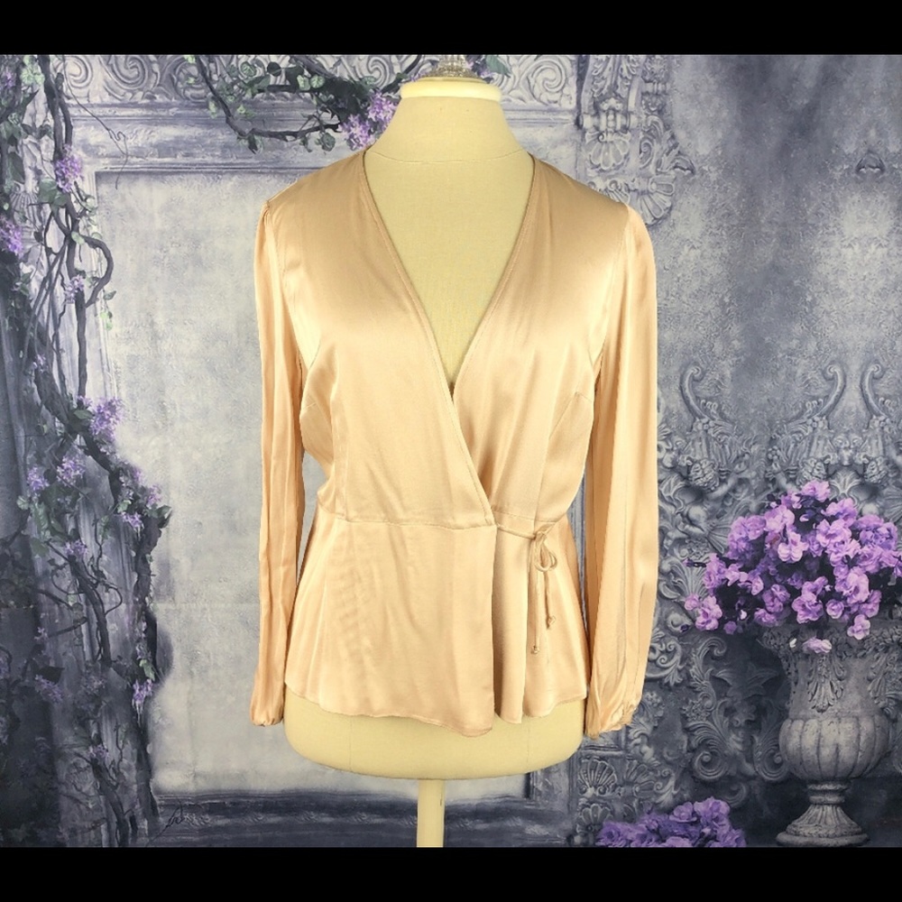 ZARA Woman Side Wrap Blouse